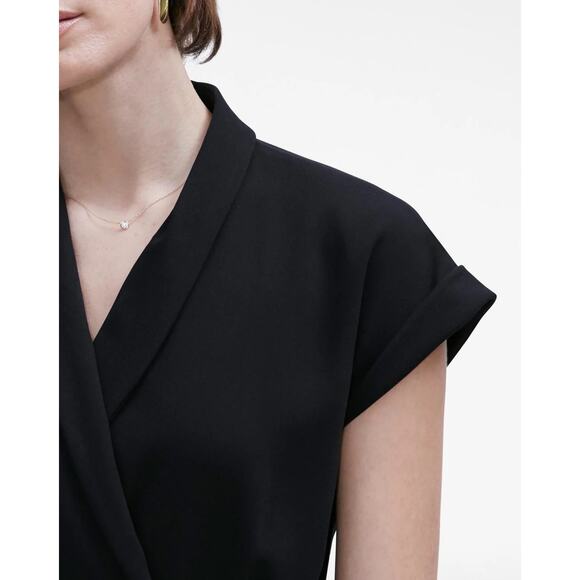 MM LAFLEUR The Tory Dress Black Crepe {MM47} - Picture 3 of 7